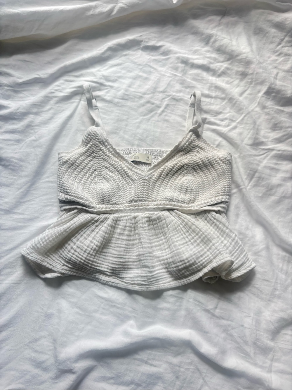 Hollister White Baby Doll Tank